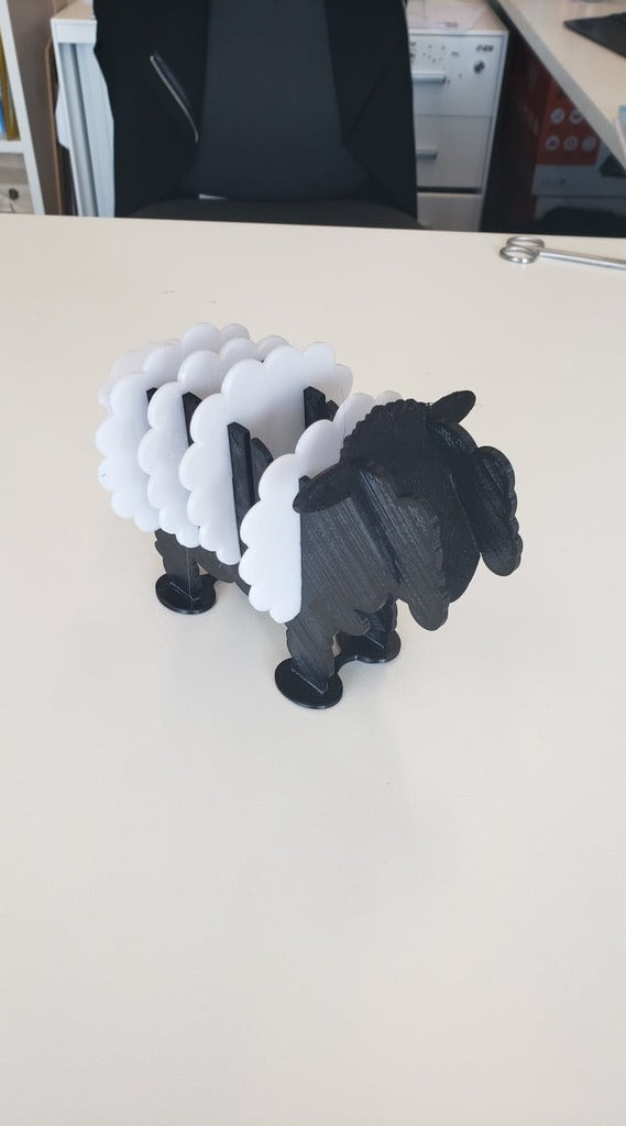 Sheep Coasters i laser-cut MDF og akryl
