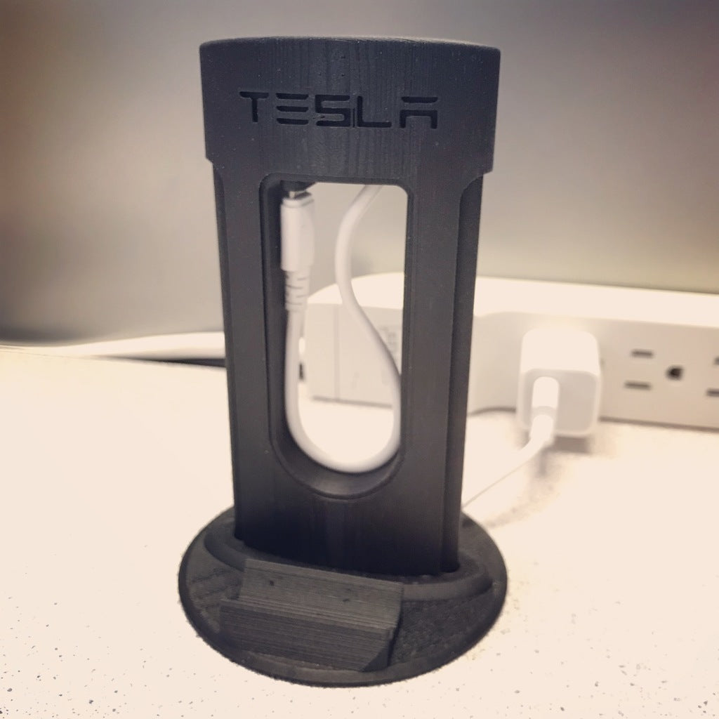 Tesla Telefonoplader til Skrivebords Grommet