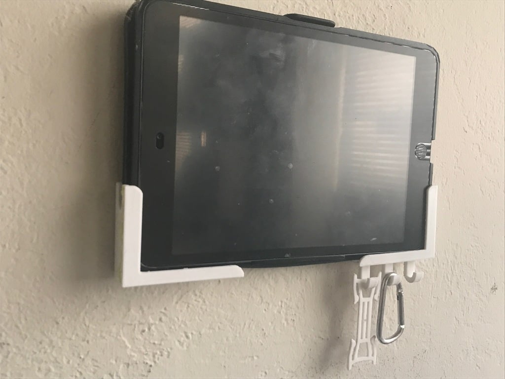 To-delt iPad mini vægmontering med kroge