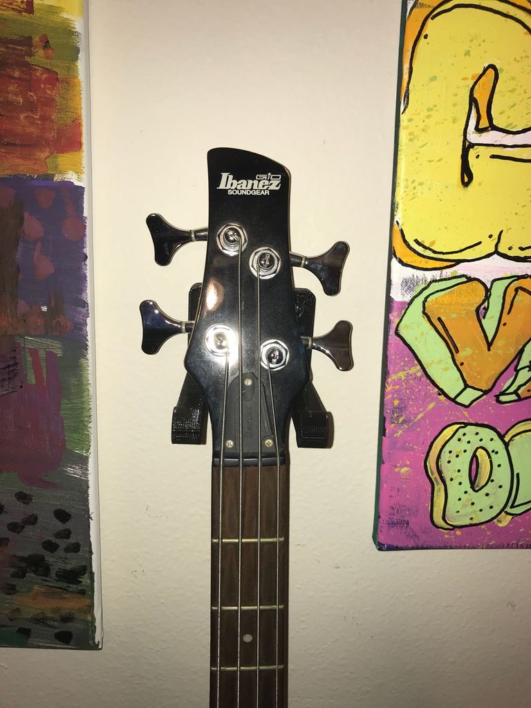 Guitar-vægbeslag til bas og elektrisk guitar