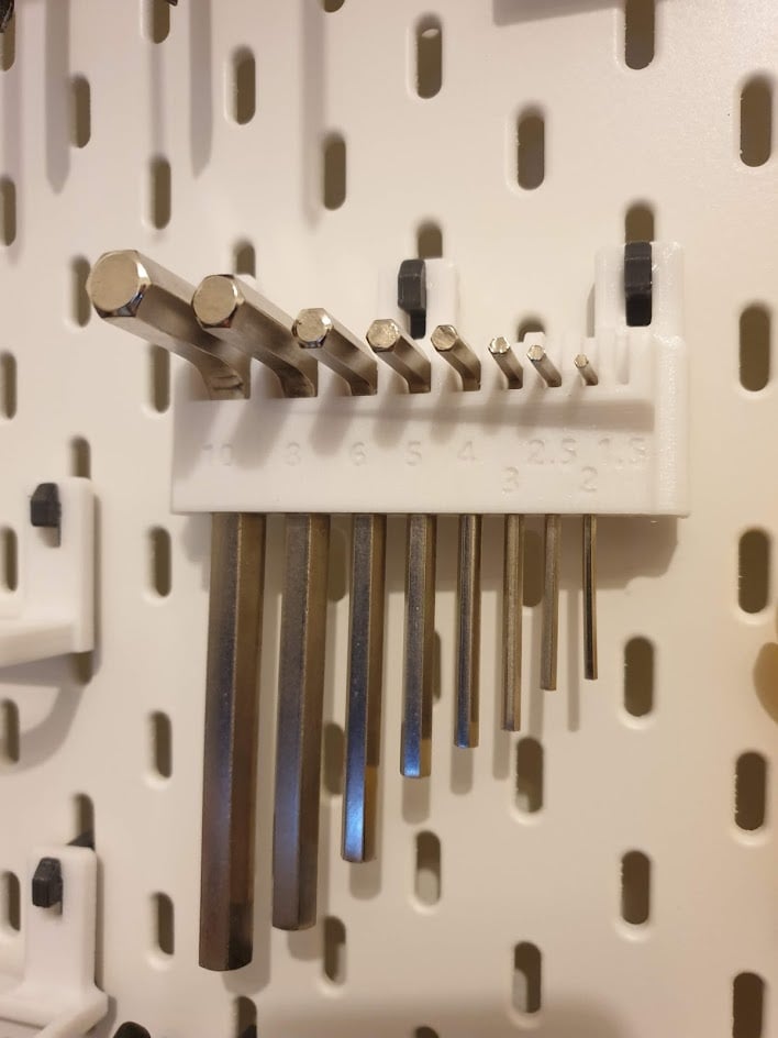 Hex Key Holder til IKEA Skadis | Køb her | Kun 89