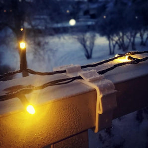 Beslag til julelys til 40x80 mm altanrækværk (1 stk)