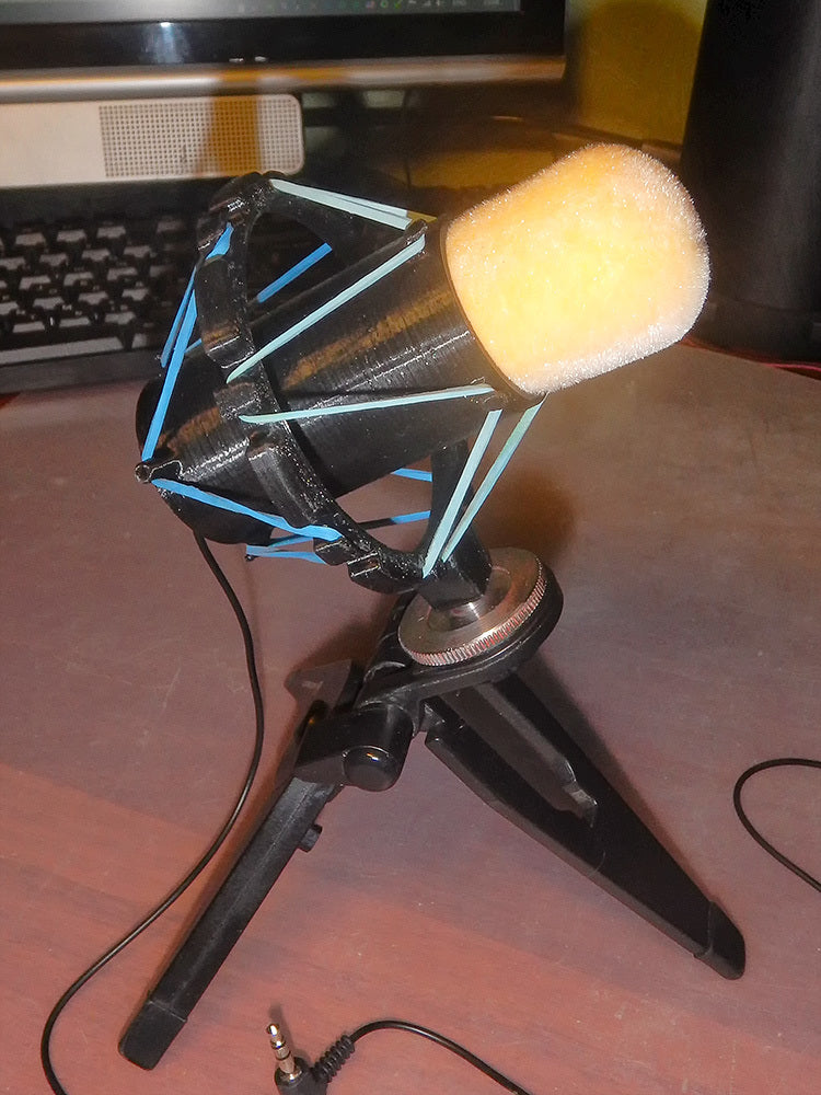 Mikrofonstøddæmper Mount til 30 og 40 mm mikrofoner