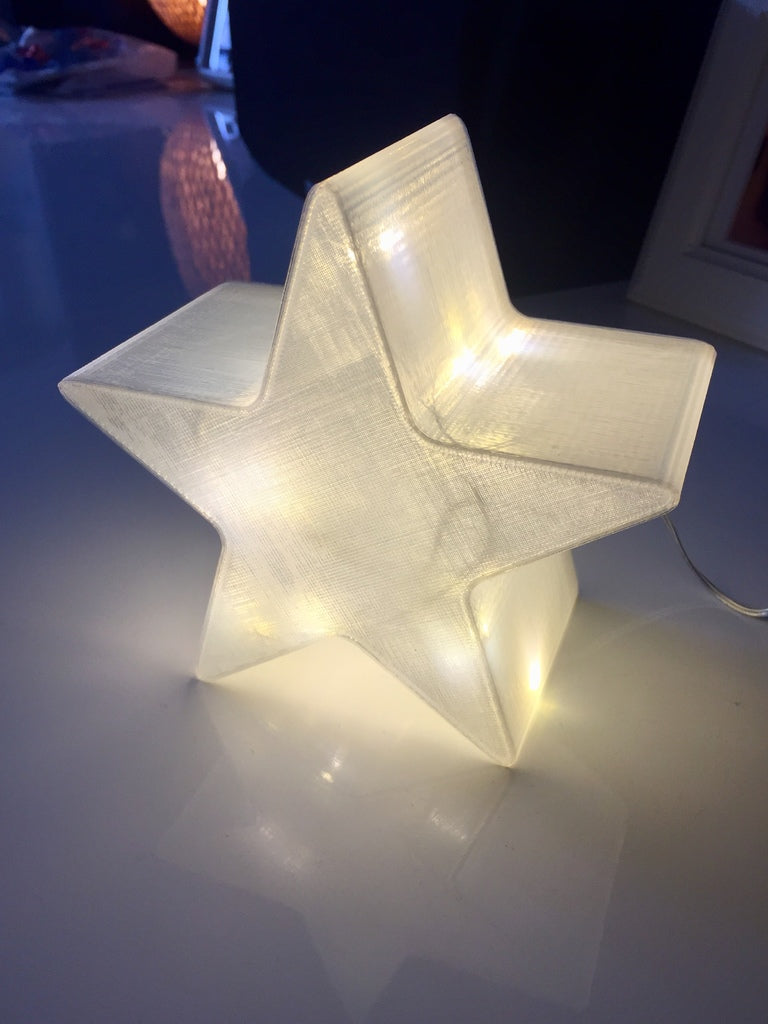 Juldekoration: Julestjerne til LED-lys eller LED-stearinlys
