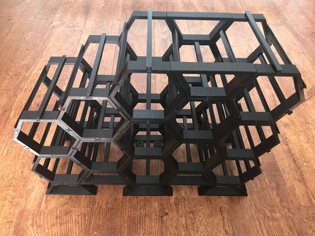 Halv Hexagon Dele til Modulær Vinreol af Vanson