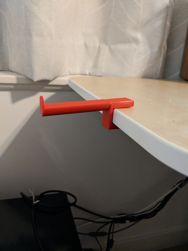 Hovedtelefonholder til IKEA Bekant skrivebord