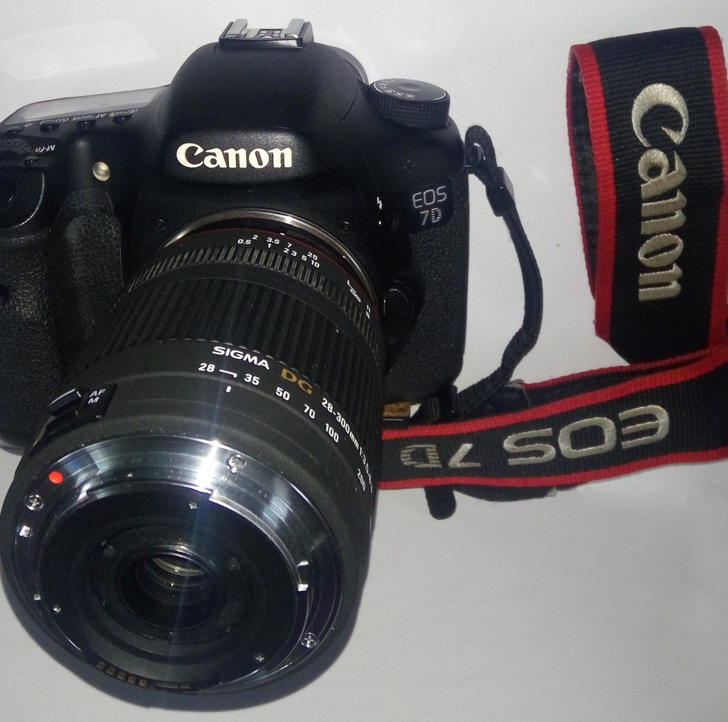 Omvent linseadapter til makrofotografering med Canon linse