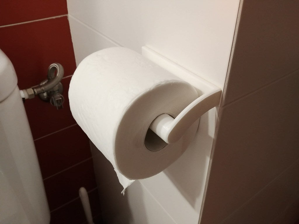Toiletpapirholder med forstærkning til badeværelse
