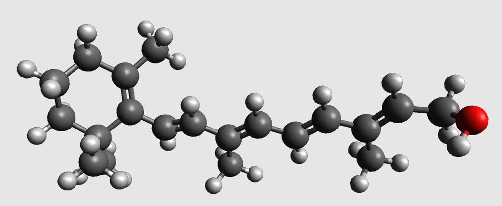 Molekylær Model af Retinol (Vitamin A) - Atomskala Model