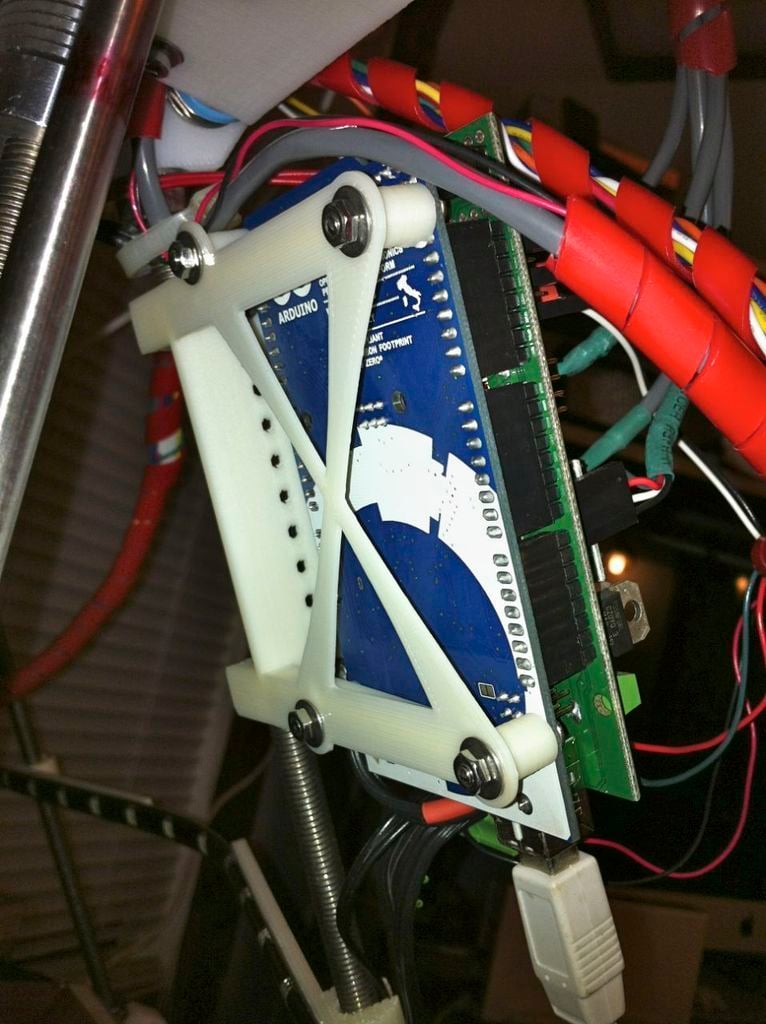 Arduino (RAMPS) montering til Prusa / Mendel med tilbehørs huller