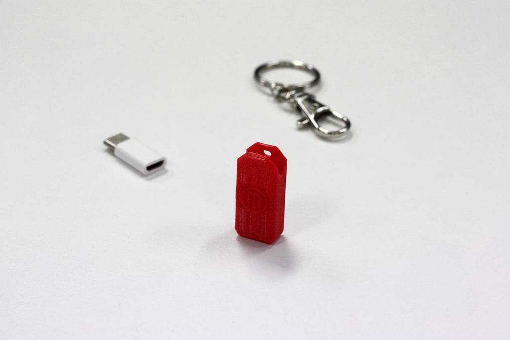 Micro-USB til Type C adapter nøglering etui til OnePlus Two