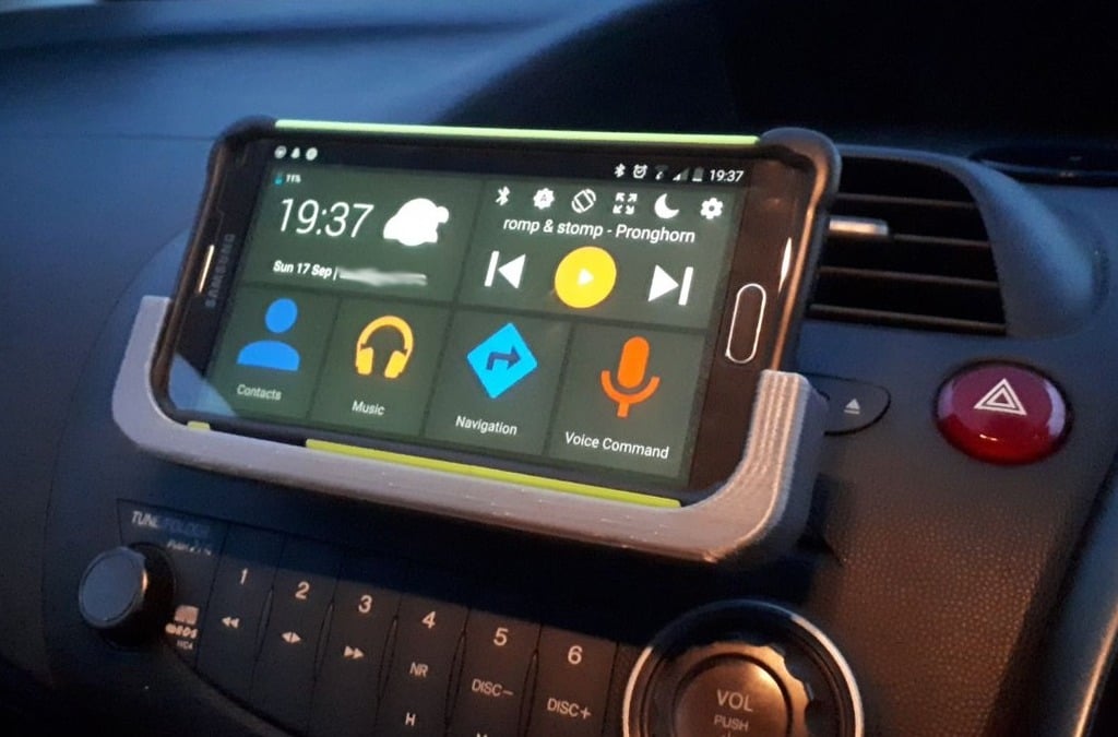CD Slot Bil Telefonholder til Samsung Galaxy Note 4 og Honda Civic ES