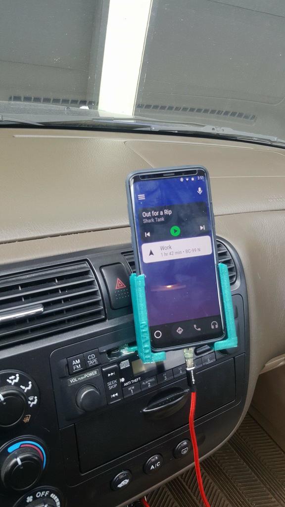 Galaxy S9 Plus Holder til Honda Civic med CD Slot