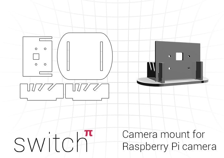 Justerbar Kamerastativ/Montering til Raspberry Pi