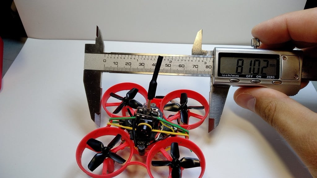 Whoop Drone Case og Batteriholder med Justerbar Dimensioner