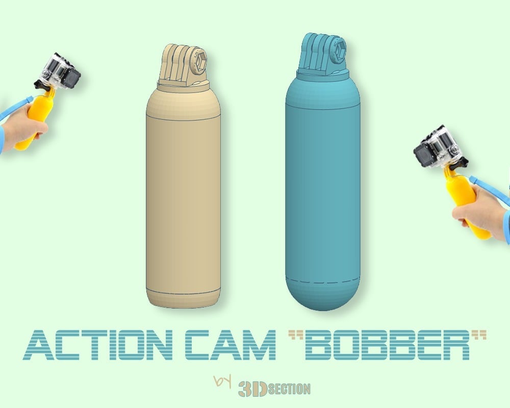 Vandtæt Action Cam "Bobber" Tilbehør til Optagelse Under Vand
