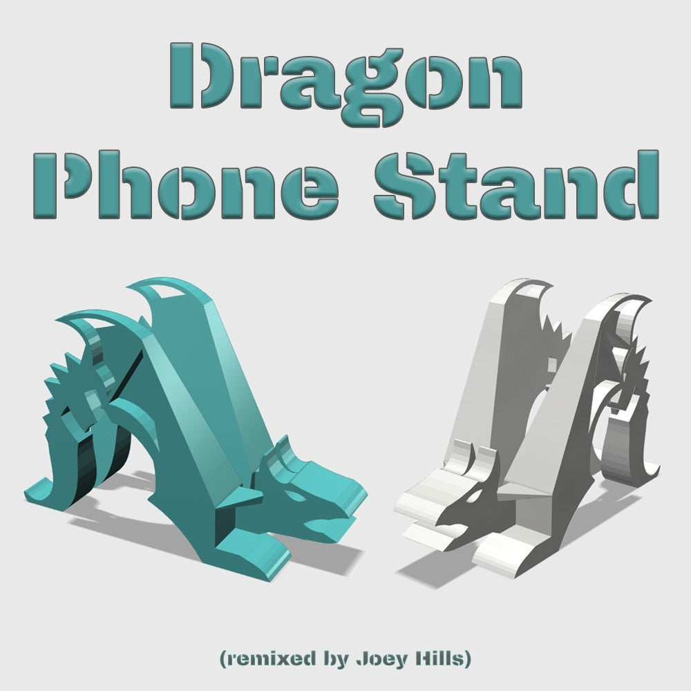 Dragon Phone Stand med Hul til Opladerkabel