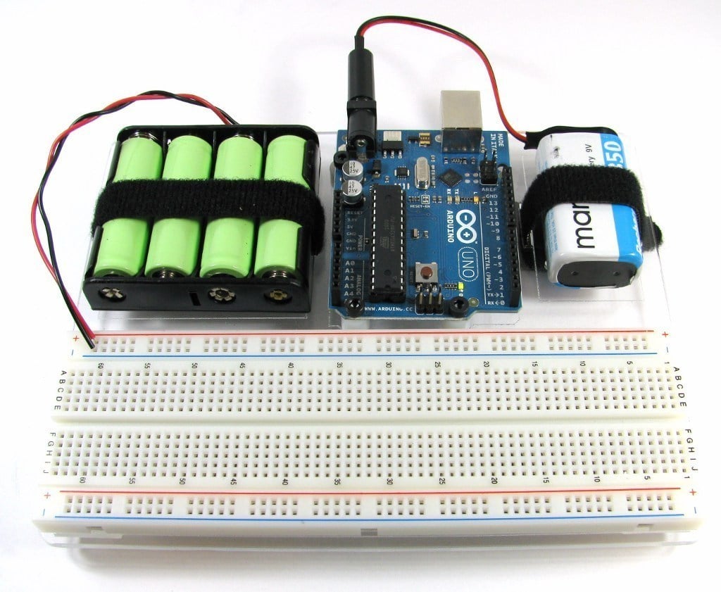 Arduino Holder med Batteri Montering