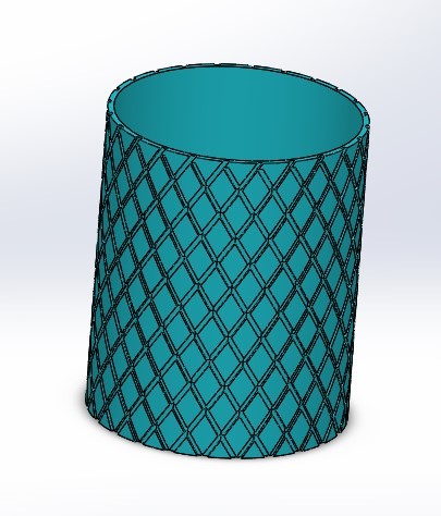 Multifunktionel 82x102mm Spiral Gravering Pencil Sag/Vase/Organizer