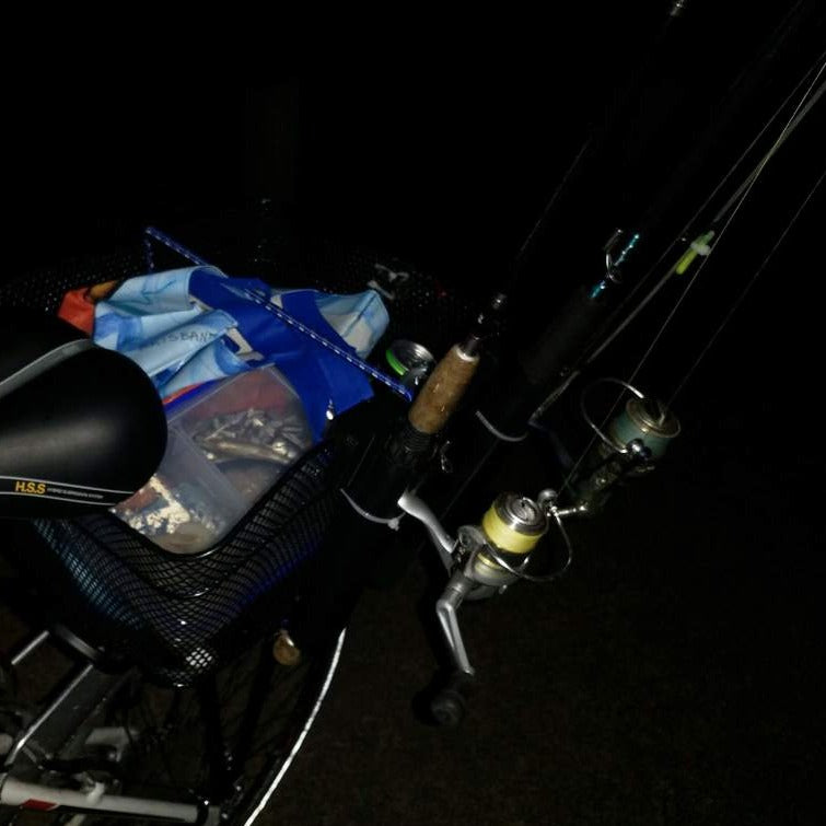 Cykelkurv fiskestangsholder til camping og cykelture