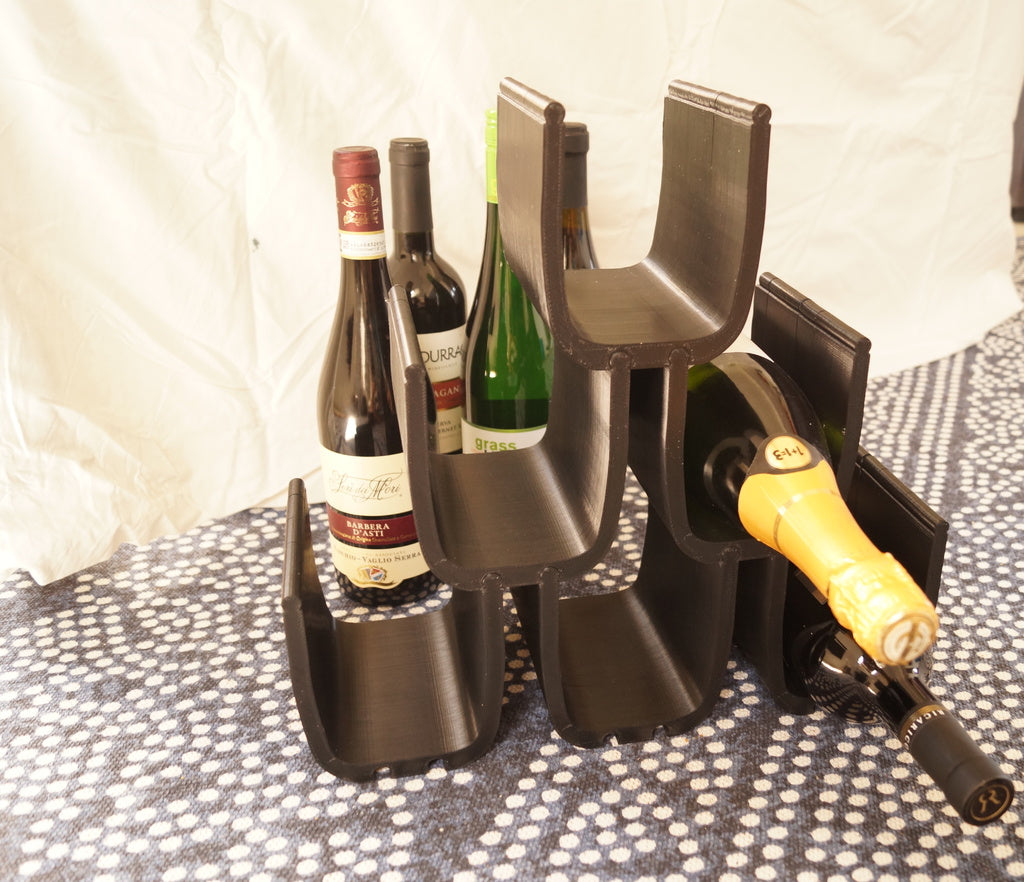 Modulært vinreol til opbevaring af vin og andre objekter