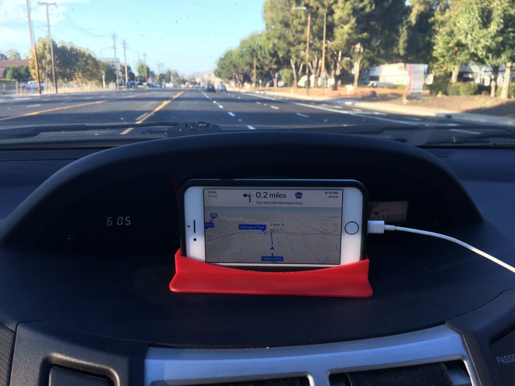 Smartphone Holder til Navigation i Bil for iPhone 5s og iPhone 6 til Yaris 2007