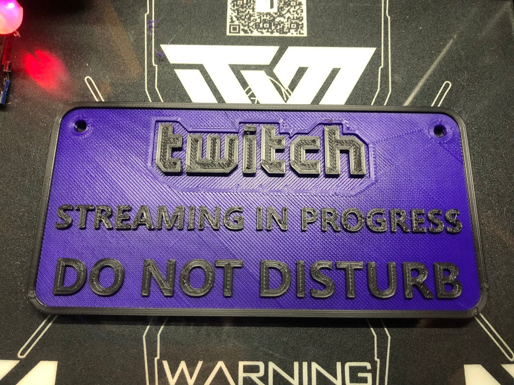 Twitch Do Not Disturb Skilt til Streamere