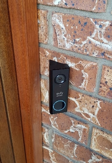 Eufy Wired Doorbell 45 Graders Montering