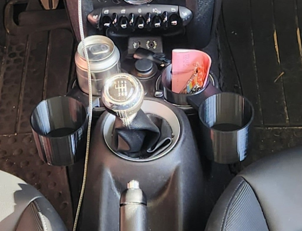 Mini Cooper S Cupholder til XL Sodavand og Yeti Kaffekrus