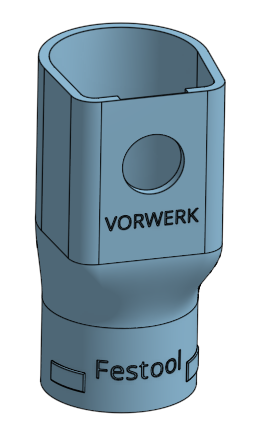 Festool Støvsuger Slange Adapter til Vorwerk Støvopsamler Ekstraktor