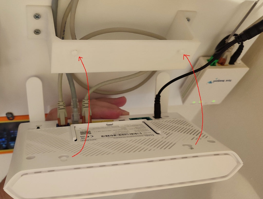 Vægmonteringsadapter til Zyxel EX3301 Modem/Router