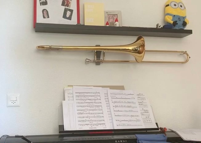 Trombone vægmontering til Yamaha YSL-697Z