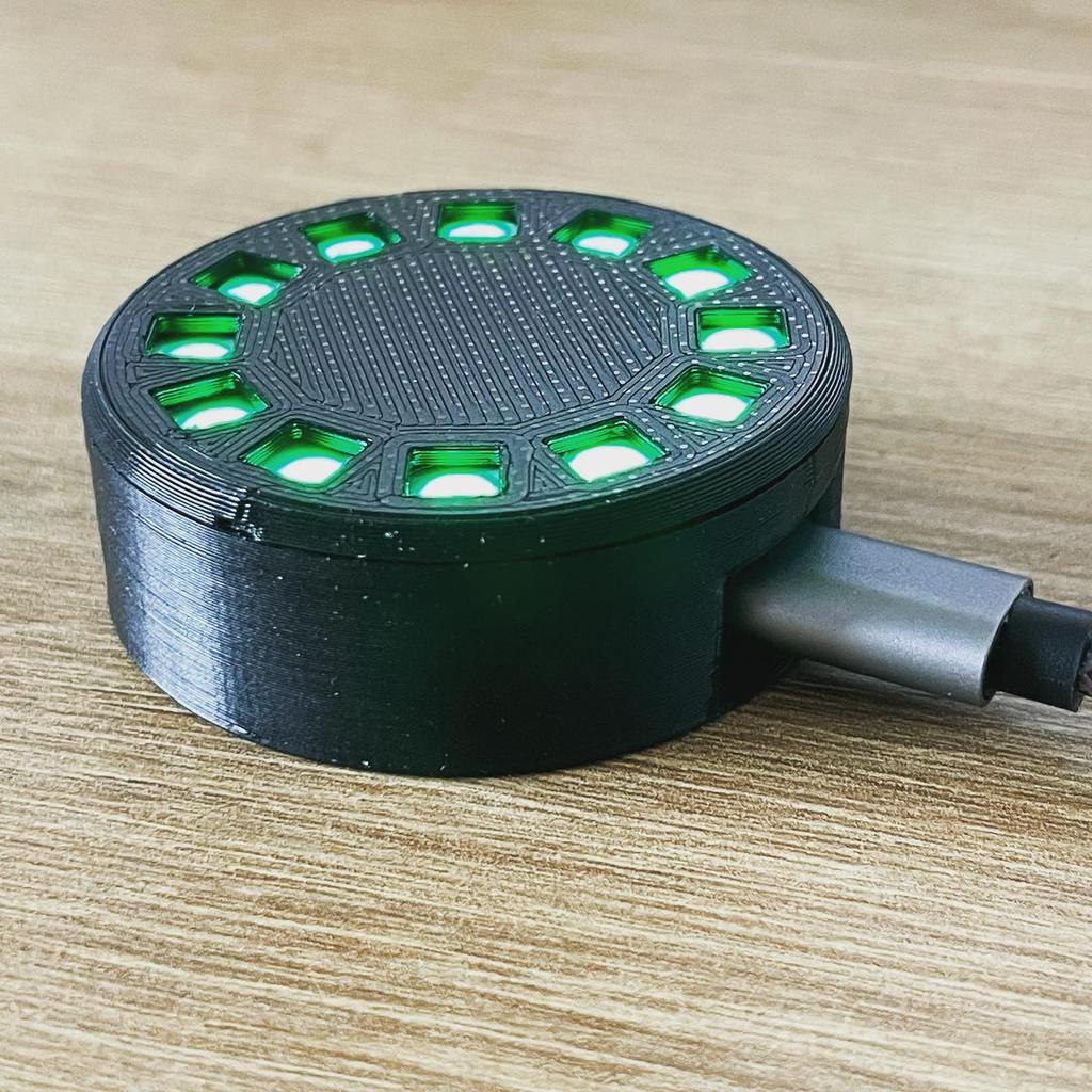 12-LED Ring Light Box med plads til mikrocontroller
