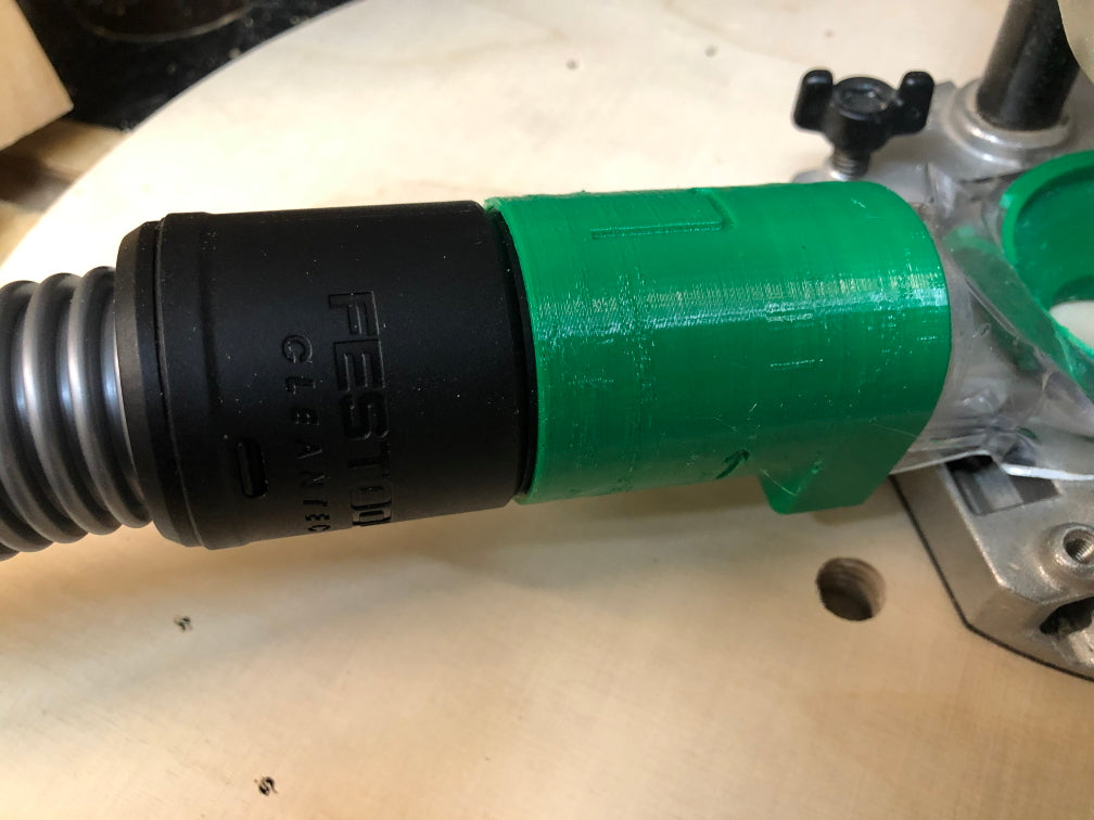 Adapter til Makita RT0700CX2J Router og Festool Støvsuger Slange