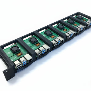 Raspberry Pi 4 1U 19-tommer server rack kit