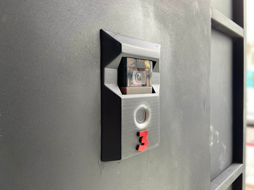 Aluminiumsmonteret Ring Doorbell 2 Tilfældet for Tynde Vægge