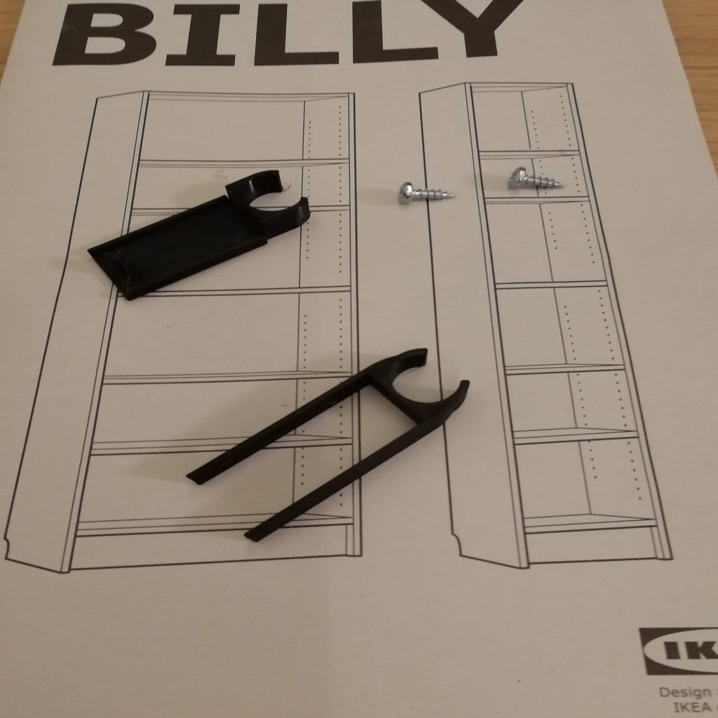 Billy hylde klemmer til Ikea Not lampe