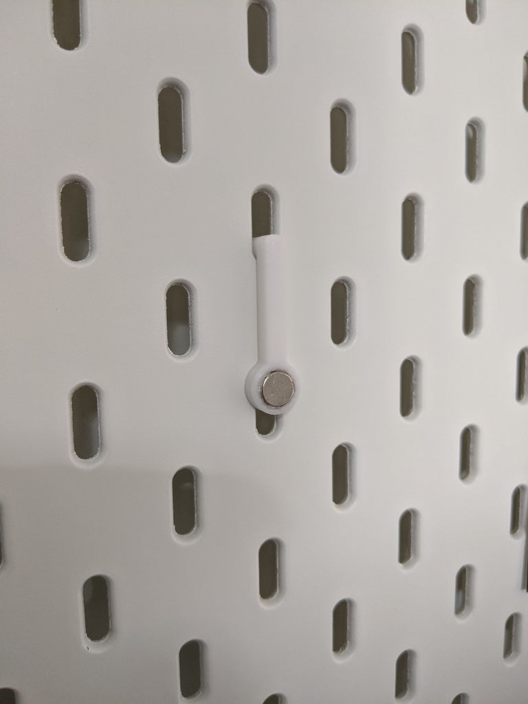 IKEA Skadis værktøjsholder med 8mm magnetklips