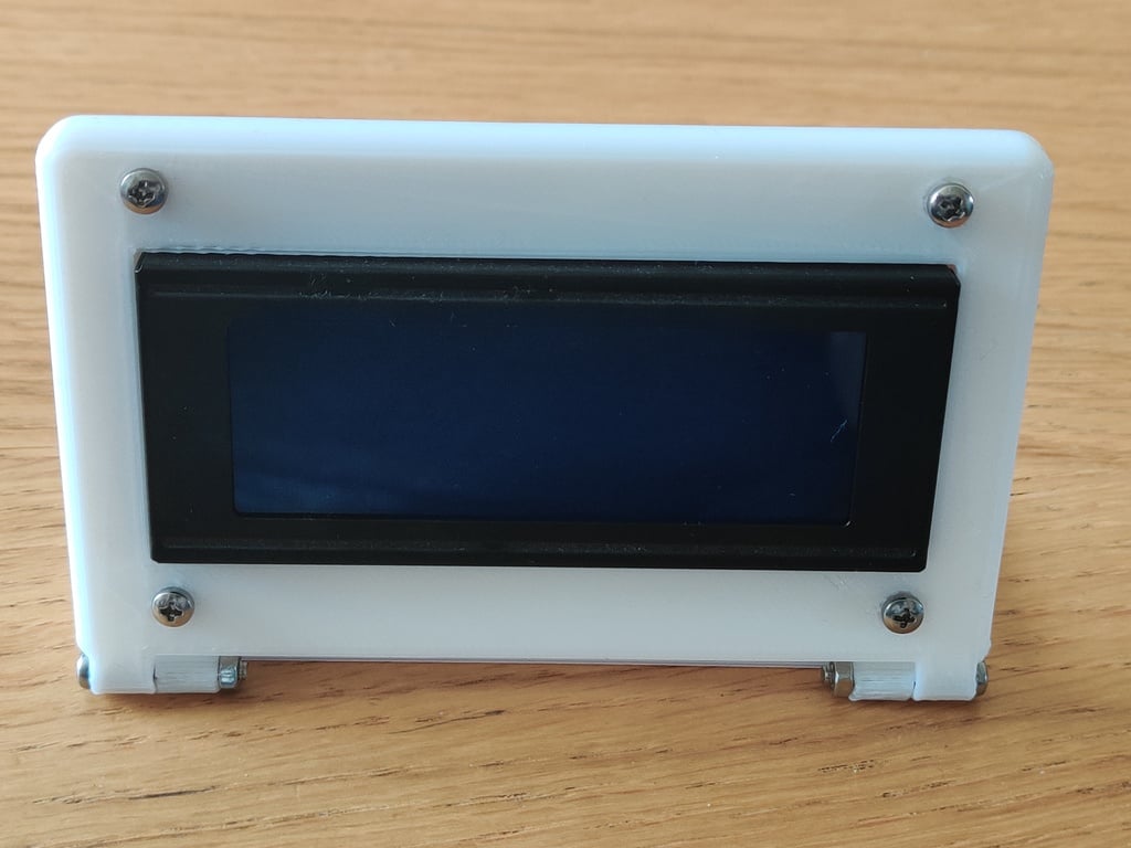 Fleksibel LCD2004 stand med holder til Arduino nano og Raspberry pi zero