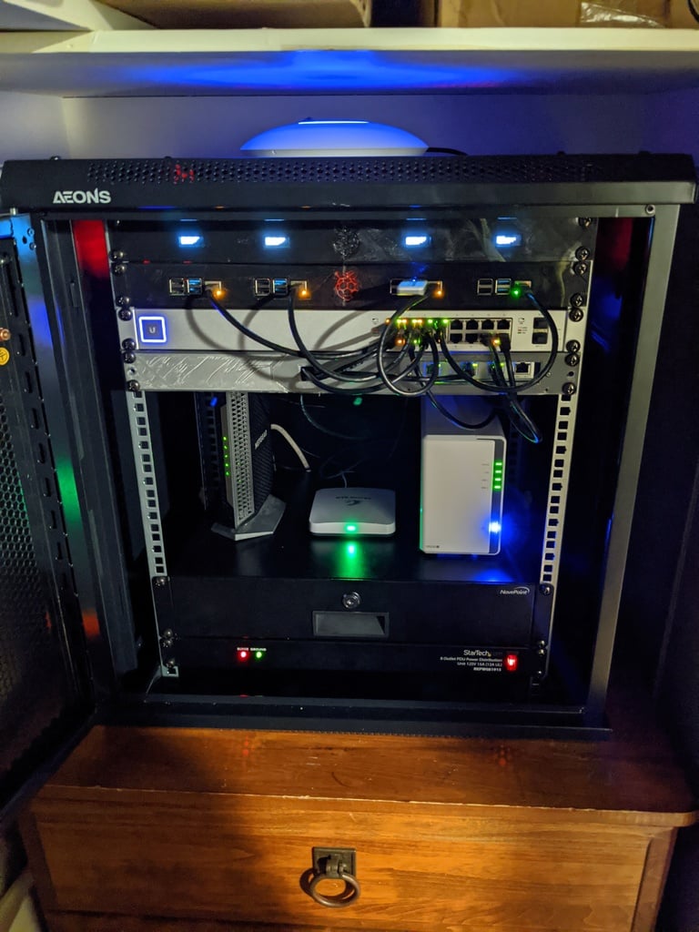 Quad Raspberry Pi Rack Mount | Køb her | Kun 149