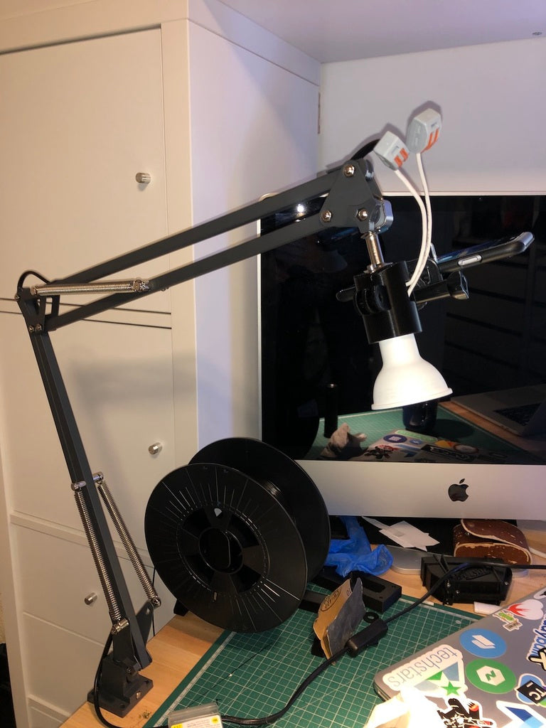 IKEA Tertial Lampe med GU10 Adapter og GoPro Mounts