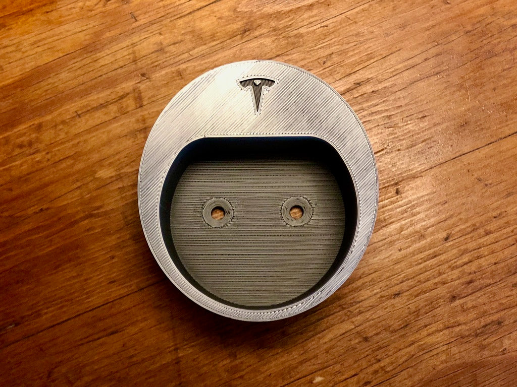 Type 2 Holder med kabelorganisator til Tesla Model 3 (med og uden logo!)