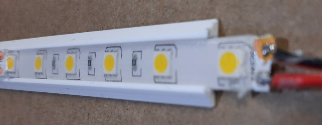 LED Strip Holder 10mm til IKEA LACK Indkapsling