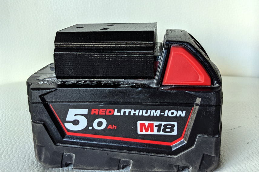 Batteriholder til Milwaukee M18