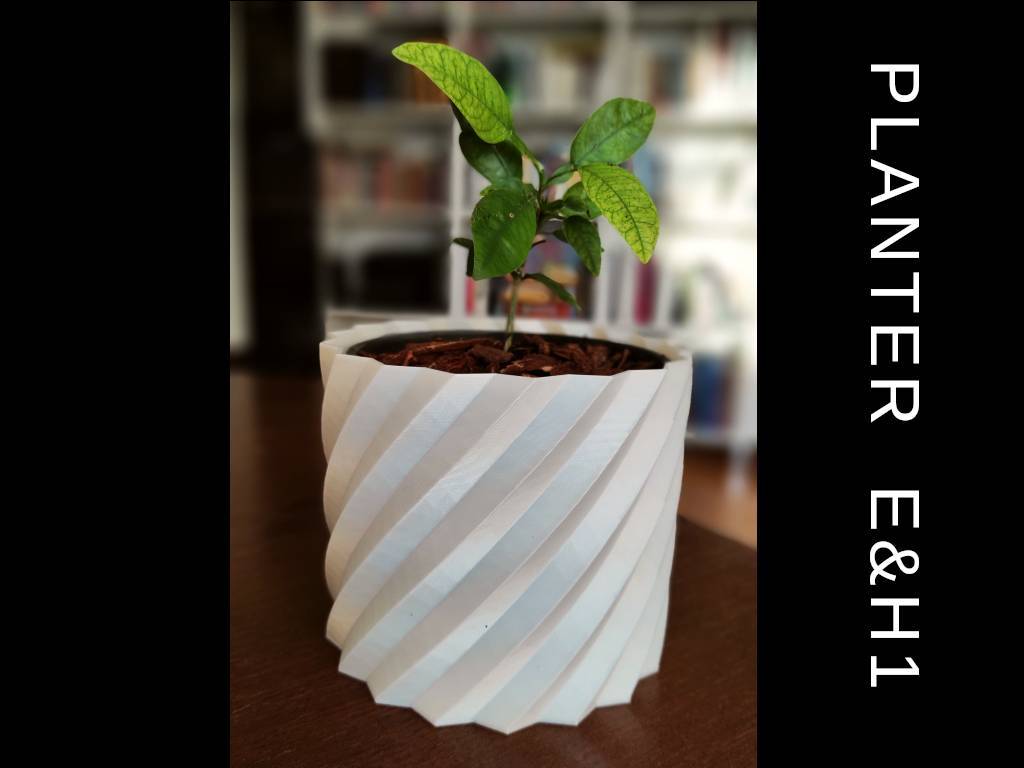 Geometrisk Planter / Potte / Vase i Fire Størrelser