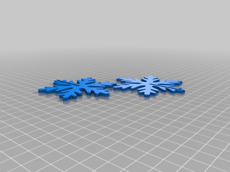 3D Snefnug Julepynt Ornamenter (3 Typer)