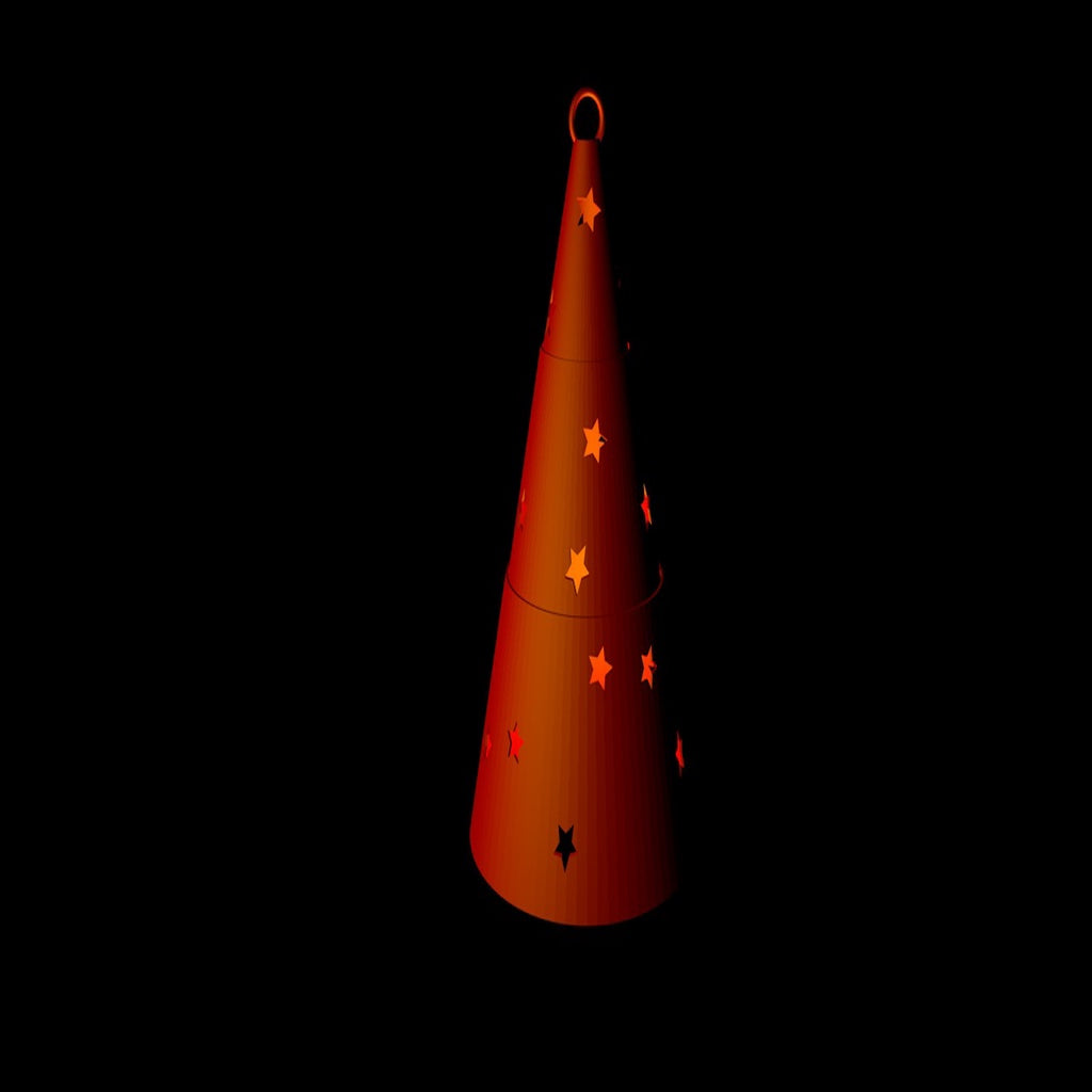 Teleskopisk Juletræ Dekoration fra Momento 3D