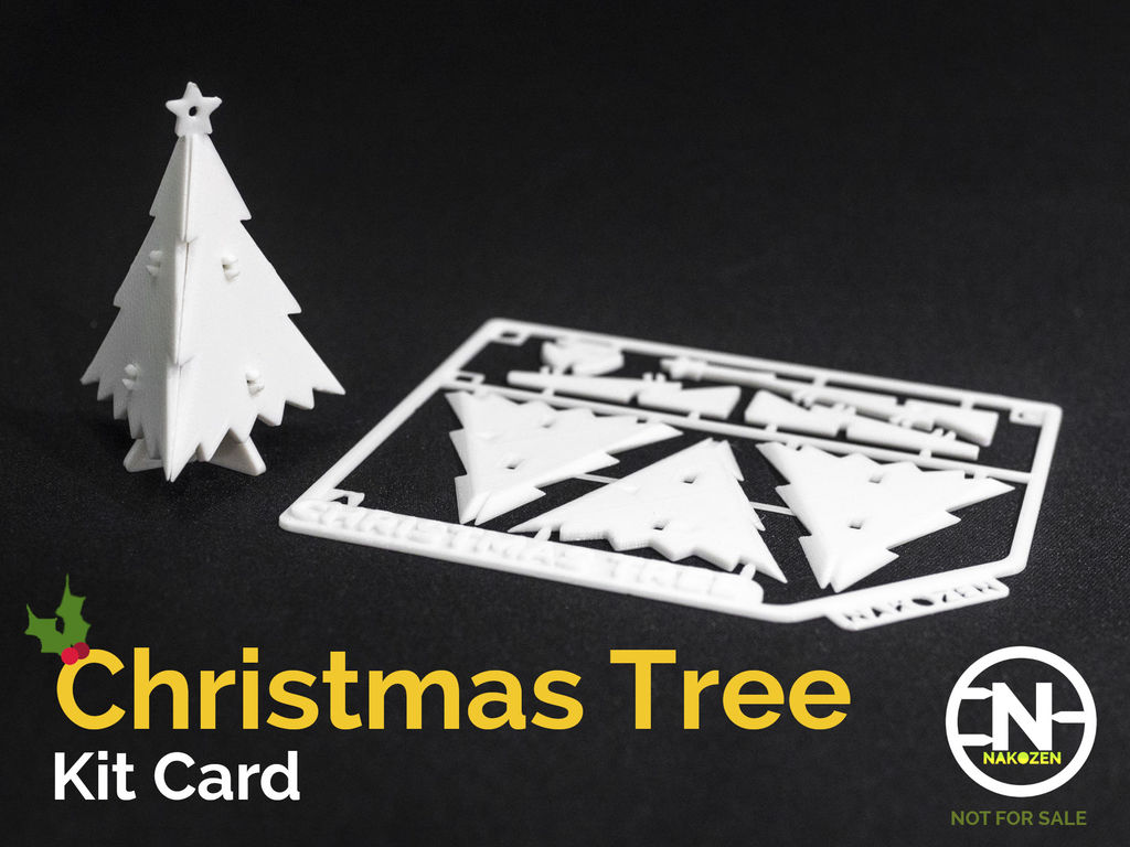 Miniature Juletræ Kit Kort til Ophæng