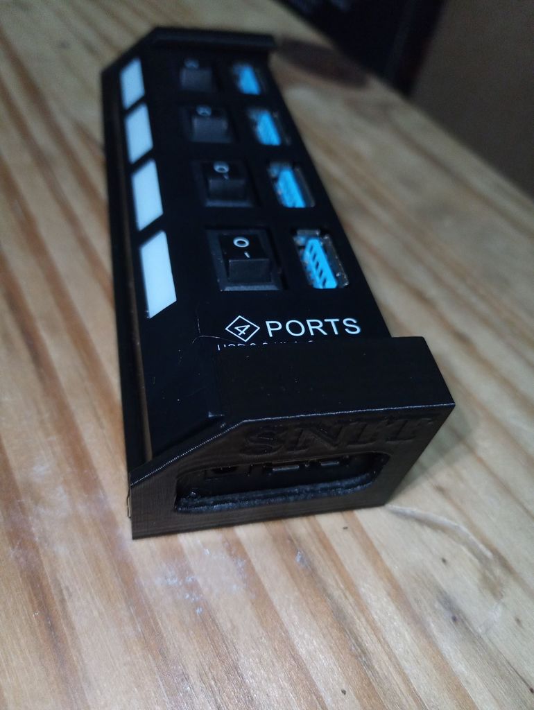 4 Port USB 3.0 Powered Hub Mount Holder