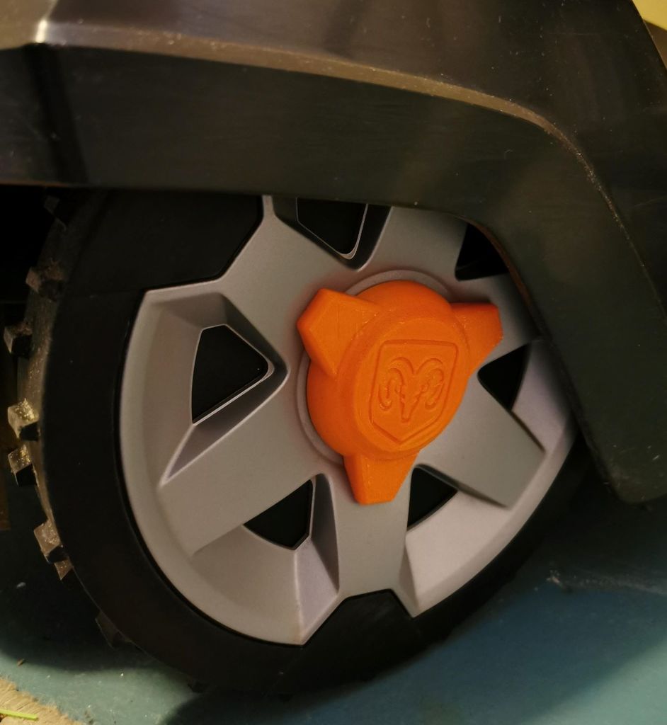 Erstatning Hjulkapsel til Husqvarna Automower med Dodge Ram eller Husqvarna logo